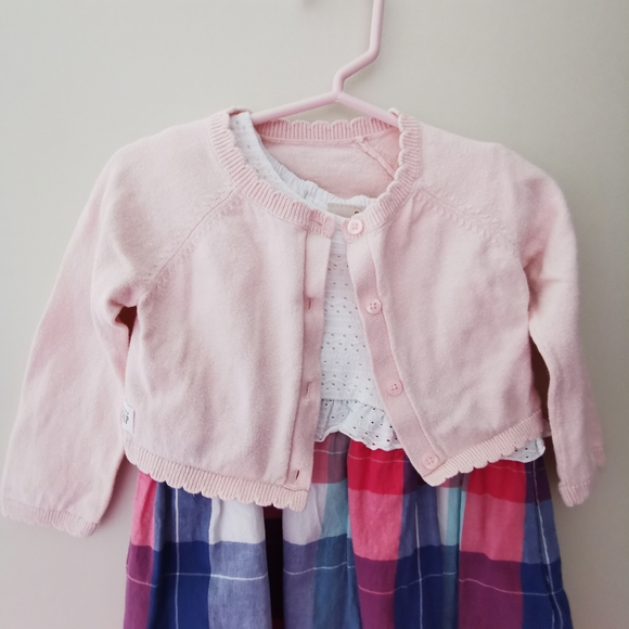 3/ 25 Baby Gap Pink Crop Cardigan - Picture 4 of 10